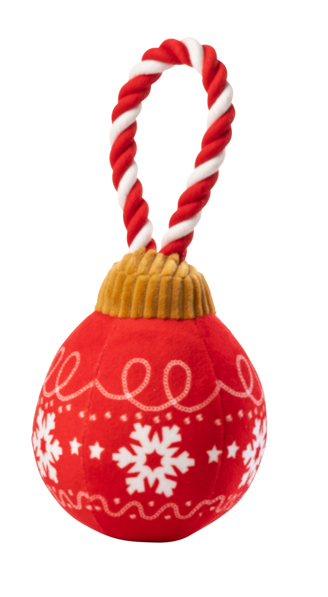 Christmas Red bauble dog toy