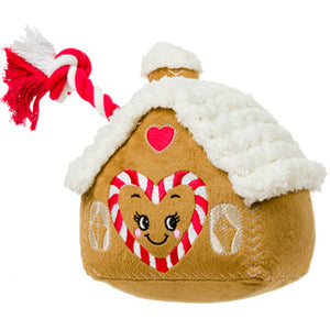 Gingerbread House Thrower dog toy